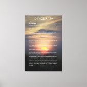 DESIDERATA Winter Sun Canvas Afdruk (Voorkant)