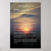 DESIDERATA Winter Sun Poster (Voorkant)