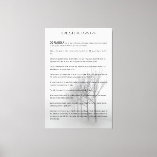 DESIDERATA Winter Trees Canvas Afdruk