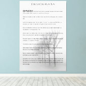 DESIDERATA Winter Trees Canvas Afdruk (Insitu (Houten vloer))