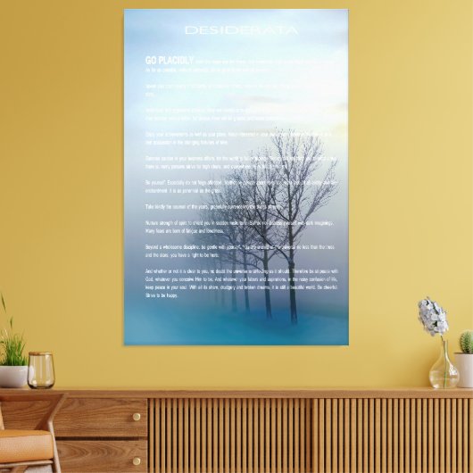DESIDERATA Winter Trees Canvas Afdruk (Insitu (Woonkamer))
