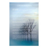 DESIDERATA Winter Trees Foto Afdruk (Voorkant)