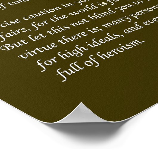 Desiderata - Woodland Bridge Path Poster (Hoek)