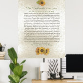 DESIDERATA Zonnebloemen Poster (Thuiskantoor)
