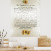 DESIDERATA Zonnebloemen Poster (Keuken)
