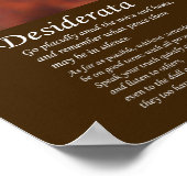 Desiderata - Zonnebloemvelden in zon Poster (Hoek)