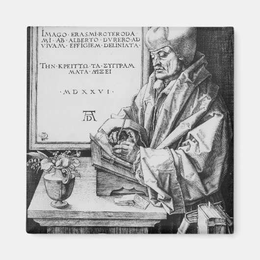 Desiderius Erasmus van Rotterdam, 1526 Magneet (Voorkant)