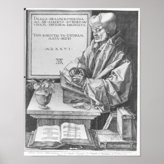 Desiderius Erasmus van Rotterdam, 1526 Poster (Voorkant)