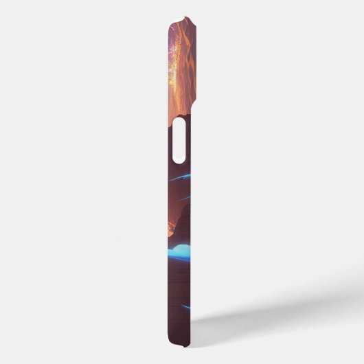 Desierto místico con ciudad futurista Case-Mate iPhone case (Achterkant / Rechts)
