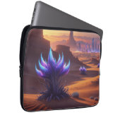 Desierto místico con ciudad futurista laptop sleeve (Voorkant Rechts)