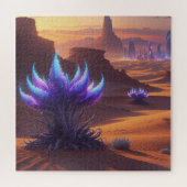 Desierto místico con ciudad futurista legpuzzel (Horizontaal)