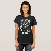 design 004 (white on black) t-shirt (Voorkant volledig)