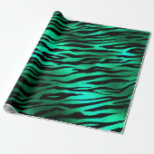 Design 10 uit de Emerald and Gold Safari-reeks Cadeaupapier (Uitgerold)