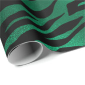 Design 10 uit de Emerald and Gold Safari-reeks Cadeaupapier (Rol Hoek)