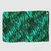 Design 10 uit de Emerald and Gold Safari-reeks Golfhanddoek (Horizontaal)