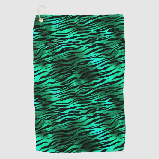 Design 10 uit de Emerald and Gold Safari-reeks Golfhanddoek (Voorkant)