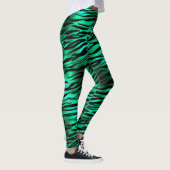 Design 10 uit de Emerald and Gold Safari-reeks Leggings (Rechts)