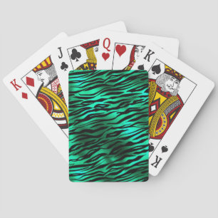 Design 10 uit de Emerald and Gold Safari-reeks Pokerkaarten