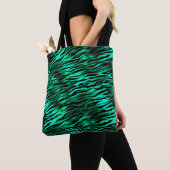 Design 10 uit de Emerald and Gold Safari-reeks Tote Bag (Dichtbij)