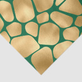 Design 12 van de Serie Emerald en Gold Safari Tissuepapier (Detail)