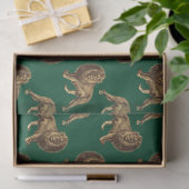 Design 13 uit de Emerald and Gold Safari-reeks Tissuepapier (Geschenk)