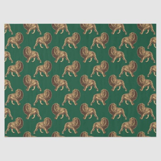 Design 13 uit de Emerald and Gold Safari-reeks Tissuepapier (Voorkant)