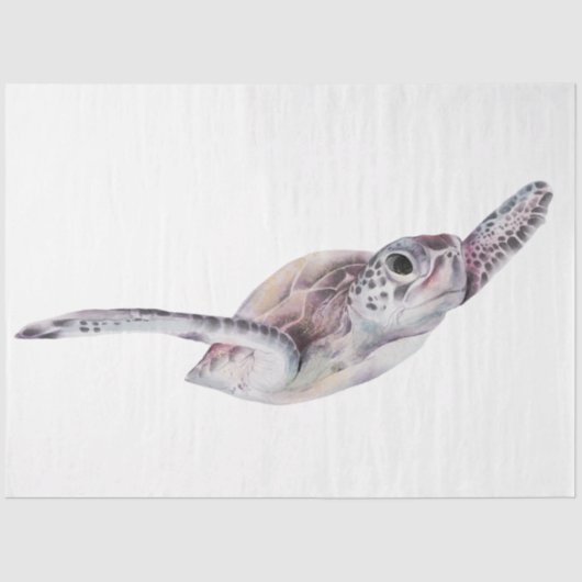 Design 13 uit de onderwaterserie van de Waterverf Tissuepapier (Voorkant)