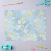 Design #15 van de Blauwe en Gouden bijenreeks Tissuepapier (Craft)