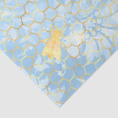 Design #15 van de Blauwe en Gouden bijenreeks Tissuepapier (Detail)