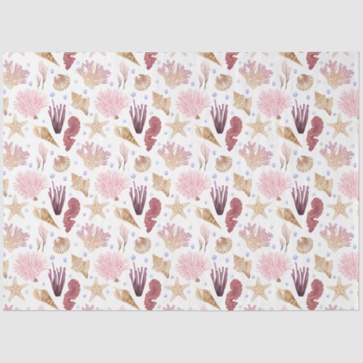 Design 15-weefselpapier uit de serie Marine Life S Tissuepapier (Voorkant)