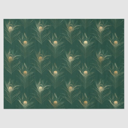 Design 16 uit de Emerald and Gold Safari-reeks Tissuepapier (Voorkant)