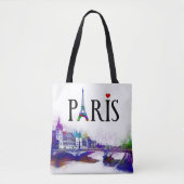 design 177 Paris Frankrijk Tote Bag (Voorkant)