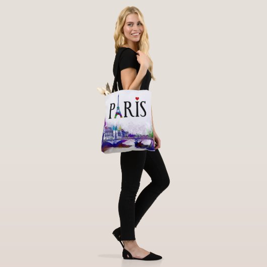 design 177 Paris Frankrijk Tote Bag (Op model)