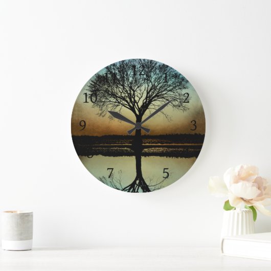 design 178 Tree Silhouette Grote Klok (Huis)