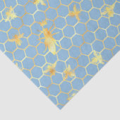 Design #17 van de Blauwe en Gouden bijenreeks Tissuepapier (Detail)