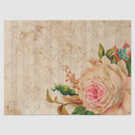 Design 17 van de Muziek en van de Reeks van Rozen Tissuepapier