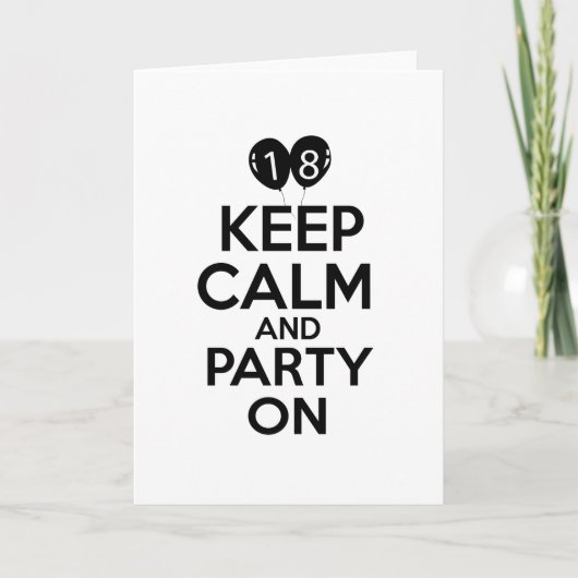 design 18e verjaardag kaart (Voorkant)