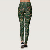 Design 1 uit de Emerald and Gold Safari-reeks Leggings (Achterkant)