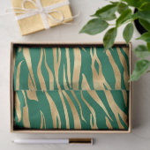 Design 1 uit de Emerald and Gold Safari-reeks Tissuepapier (Geschenk)