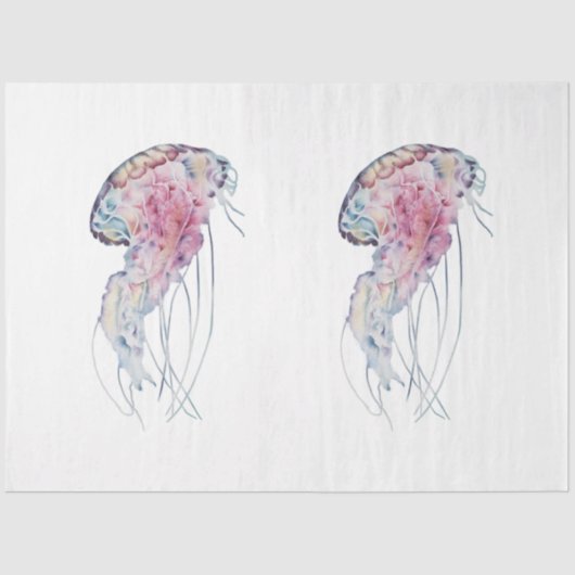 Design 20 uit de onderwaterserie van de Waterverf Tissuepapier (Voorkant)