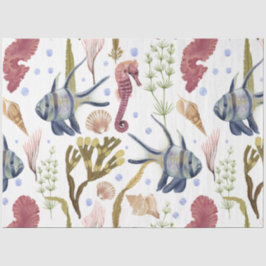 Design 21-weefselpapier voor de serie Marine Life  Tissuepapier