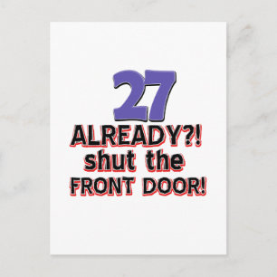 design 27-jarig bestaan briefkaart