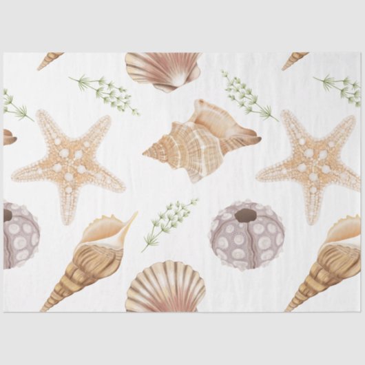 Design 28-weefselpapier uit de serie Marine Life S Tissuepapier (Voorkant)