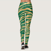 Design 2 uit de Emerald and Gold Safari-reeks Leggings (Achterkant)