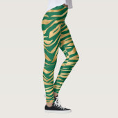 Design 2 uit de Emerald and Gold Safari-reeks Leggings (Rechts)