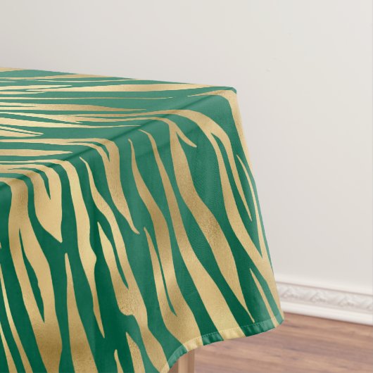 Design 2 uit de Emerald and Gold Safari-reeks Tafelkleed (Voorbeeld)