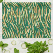 Design 2 uit de Emerald and Gold Safari-reeks Theedoek (Gevouwen)