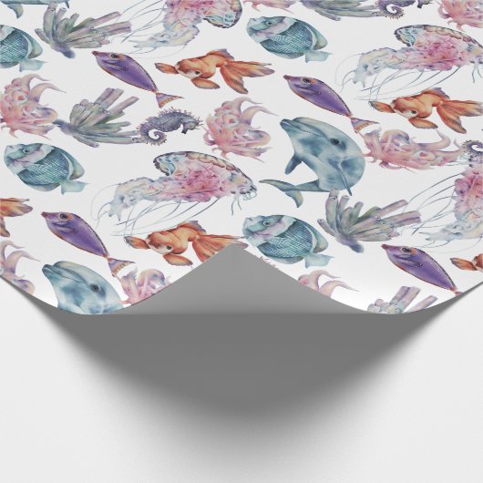 Design 2 van de Samenstelling van de Waterverf ond Cadeaupapier (Hoek)