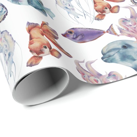 Design 2 van de Samenstelling van de Waterverf ond Cadeaupapier (Rol Hoek)