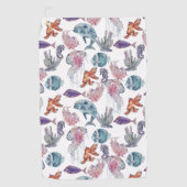 Design 2 van de Samenstelling van de Waterverf ond Golfhanddoek (Voorkant)